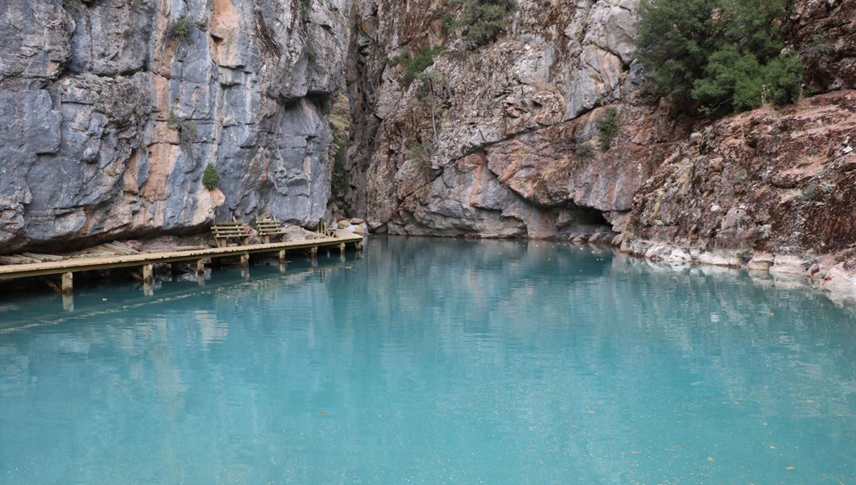 Mahalle halkının korkup yaklaşamadığı Olukbaşı Kanyonu turizme kazandırılıyor