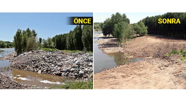 UNESCO mirası Hevsel Bahçeleri'ne dökülen molozlar temizlendi<br>