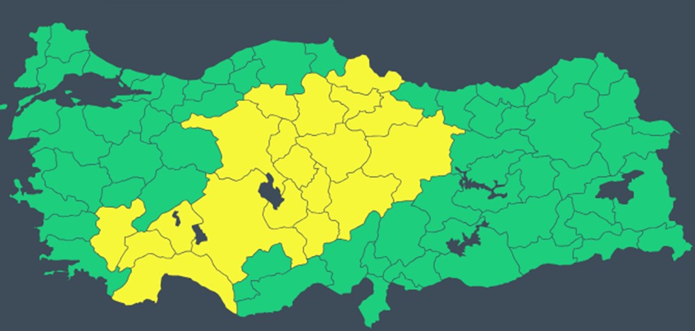 Meteoroloji'den 19 il için sarı kodlu uyarı: Sıcaklık azalıyor, kuvvetli yağış geliyor! (Yeni haftada hava nasıl olacak?) - 5