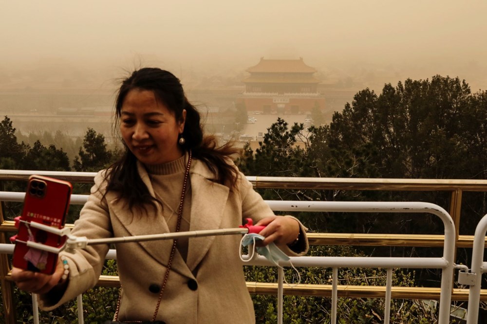 Çin’in başkenti Pekin’de son 10 yılın en büyük kum fırtınası - 13