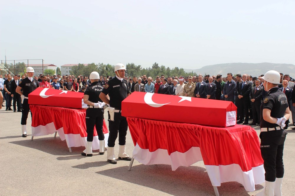 Adıyaman'da polisin şehit ettiği iki komiser için tören - 8