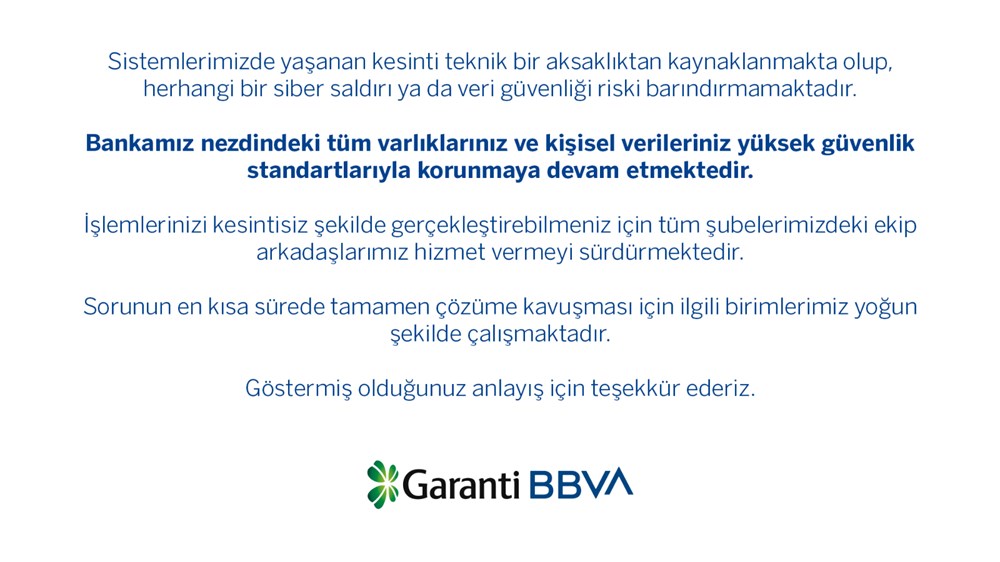 Garanti mobil çöktü mü? Garanti Bankası'ndan mobil bankacılığa erişim sorunuyla ilgili açıklama - 7