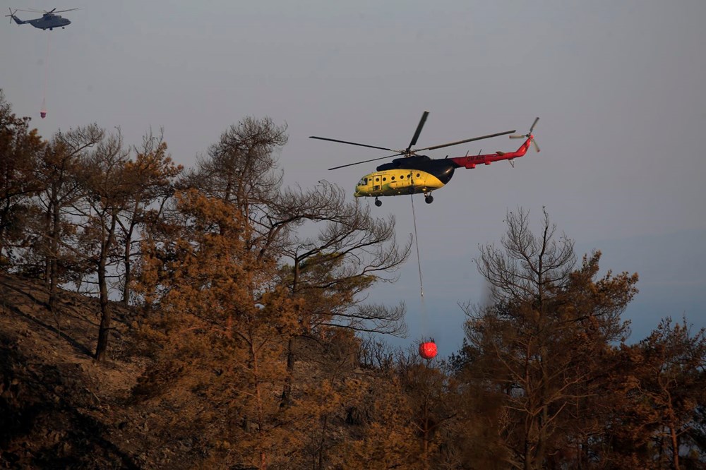 Marmaris'te orman yangını: Alevlerle mücadelede 2. gün - 18