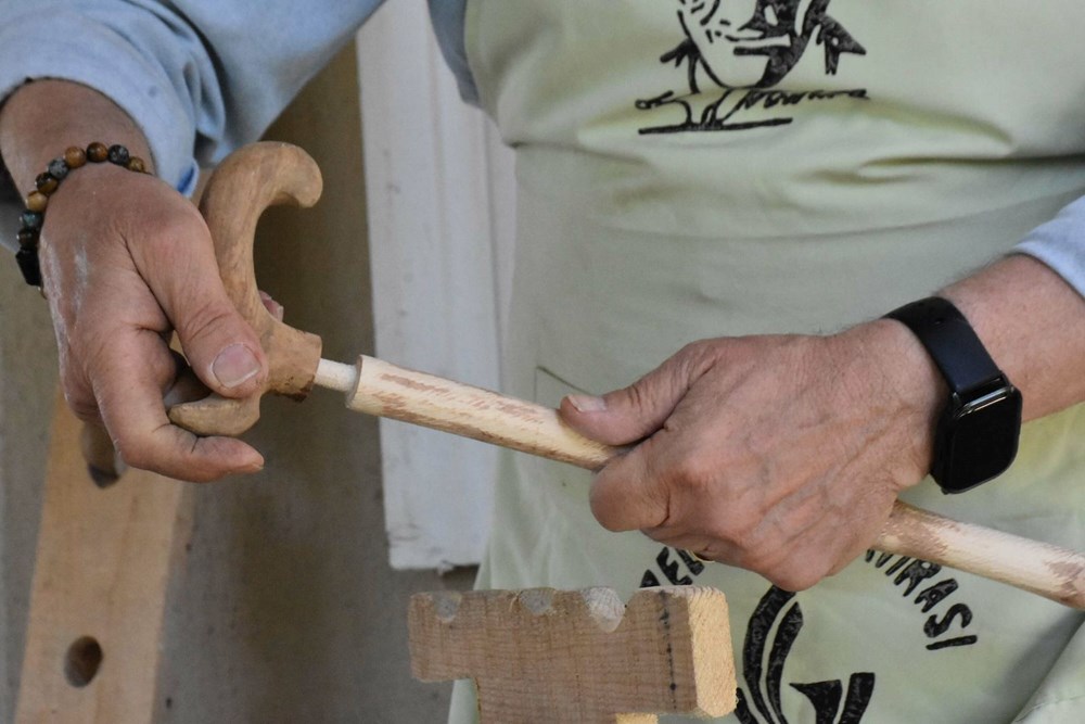 Tayini çıktığı Devrek'te öğrendiği baston üretimini 37 yıldır sürdürüyor 77 NCKmAROWLU GaReMCymJ Q