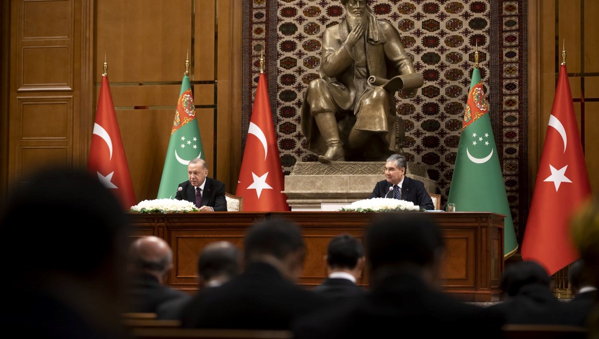 Cumhurbaşkanı Erdoğan Türkmenistan'da