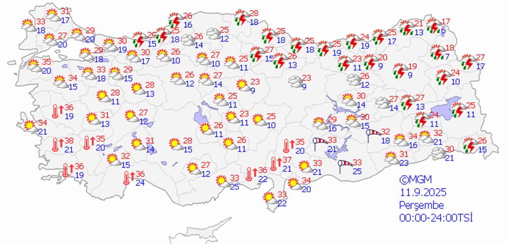 Meteoroloji yeni haftalık raporunu yayımladı: İstanbul dahil yağmur geliyor - 4