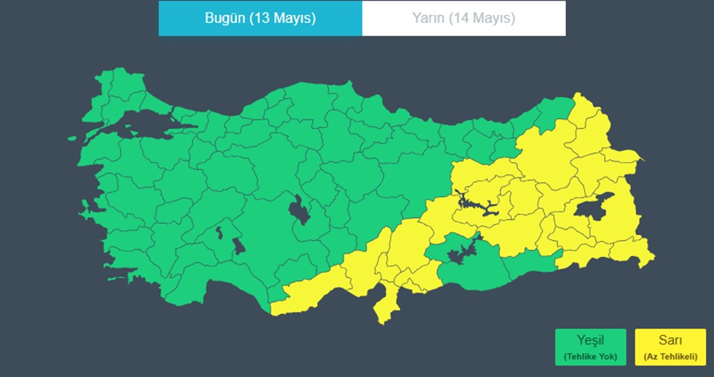 25 il için sarı kodlu uyarı: Kuvvetli sağanak geliyor - 3