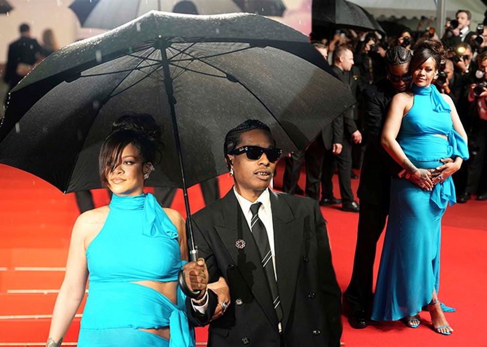 Rihanna, hamilelik stiliyle Cannes Film Festivali'nde - 1