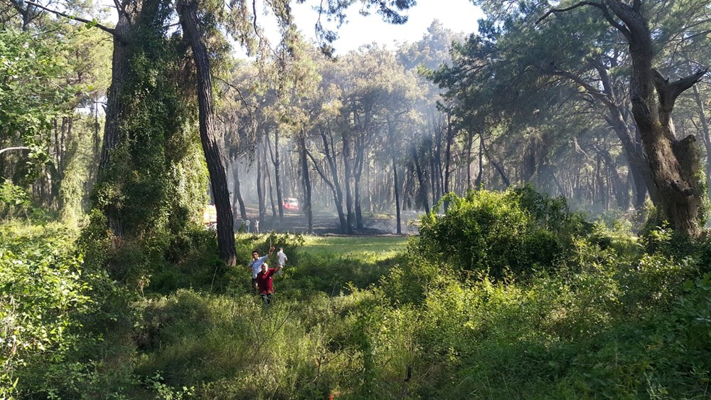 Manavgat’ta oteller bölgesine yakın noktada orman yangını - 3
