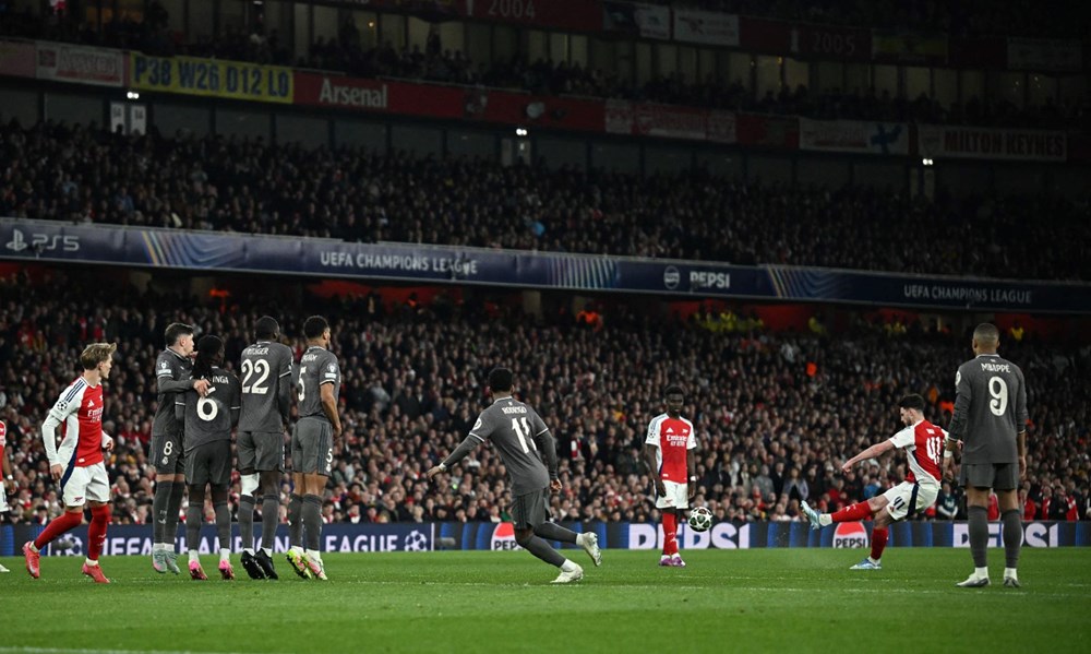 Şampiyonlar Ligi'nde sürprizlerin gecesi: Declan Rice yıldızlaştı; Arsenal, Real Madrid'i dağıttı - 7