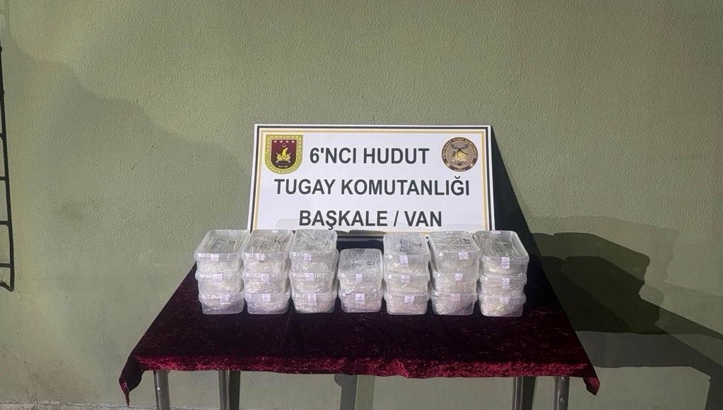 Van'da 22 kilo uyuşturucu ele geçirildi
