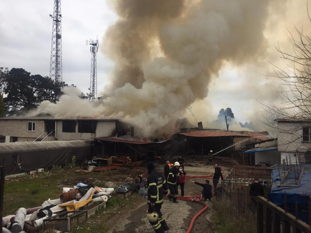 Ordu�da mobilya atölyesinde yangın NTV