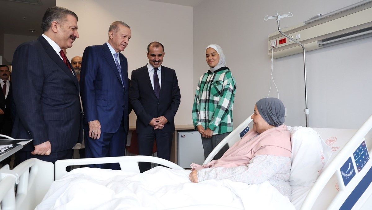 Cumhurbaşkanı Erdoğan'dan Gazze'den getirilen hastalara ziyaret