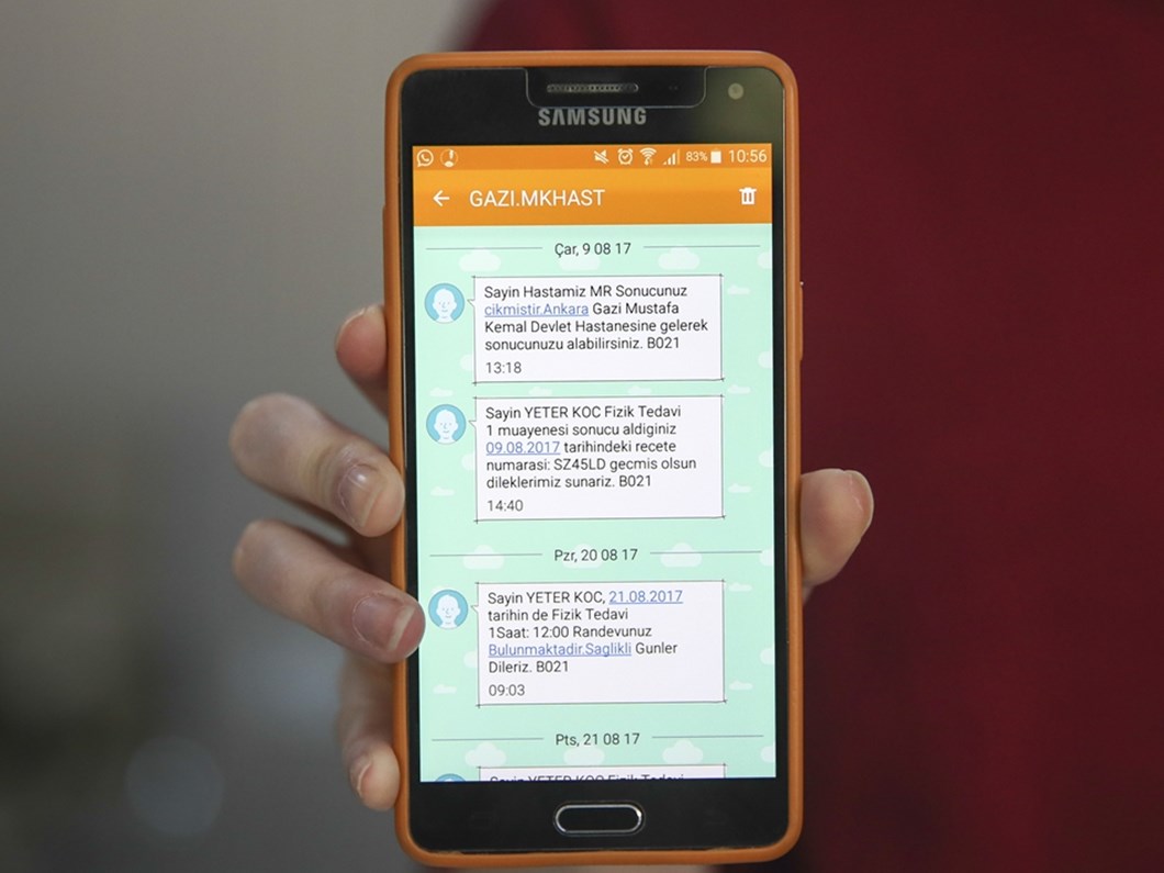 devlet hastanelerinde sms donemi