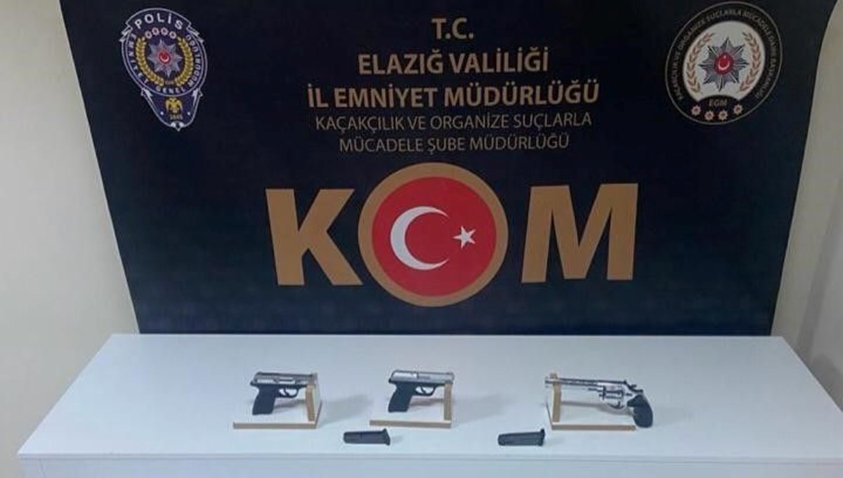 Elazığ’da ruhsatsız silah operasyonu: 2 kişi yakalandı