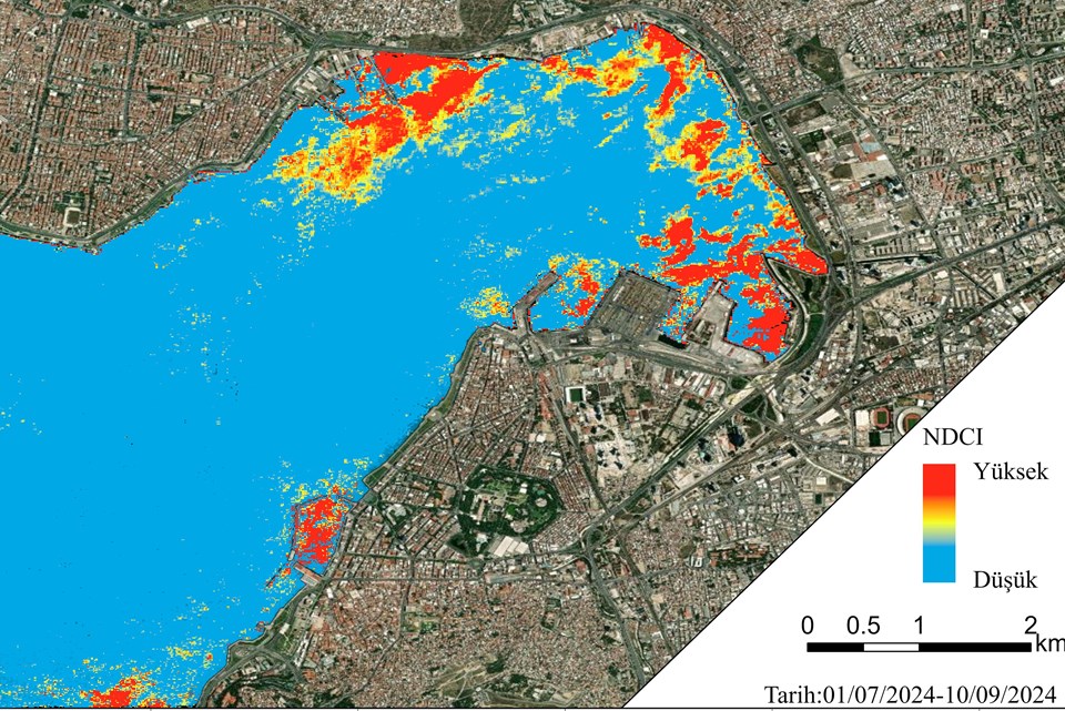 İzmir Körfezi'ndeki kirlilik uydu görüntülerine yansıdı - 2