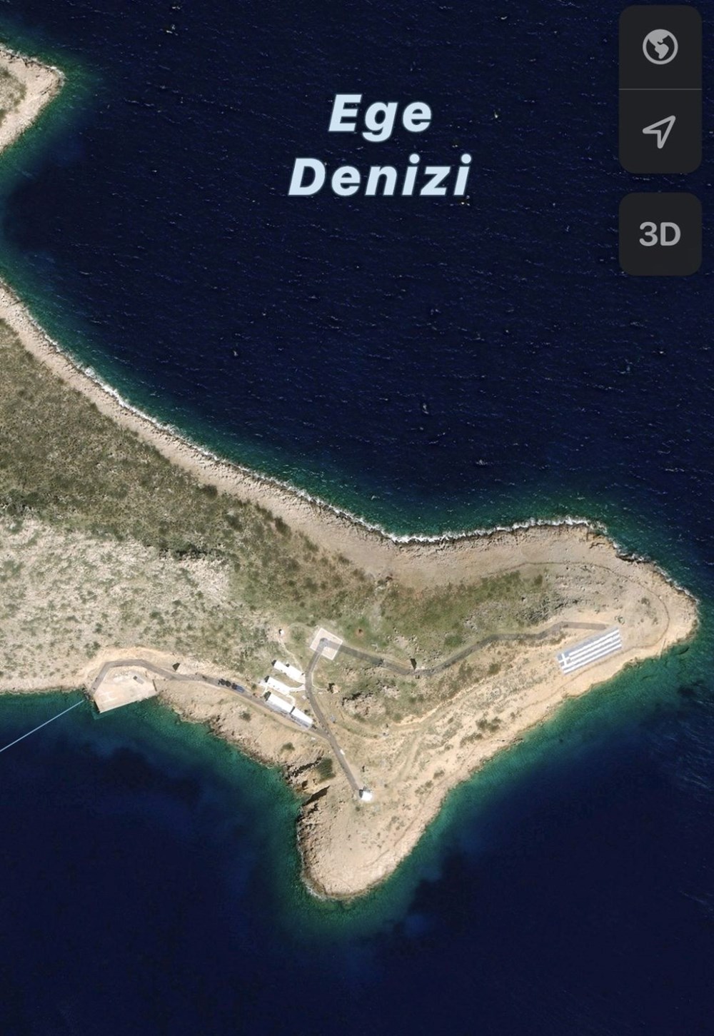 Keçi Adası'ndaki Yunan askerleri ve adaya yerleştirilen ağır silahlar görüntülendi - 2