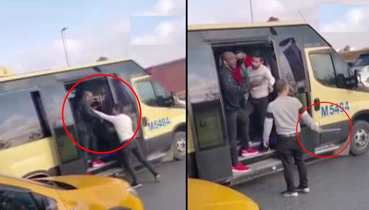 Taksiciler yolcuyu bıçak ve demir sopayla tehdit etti