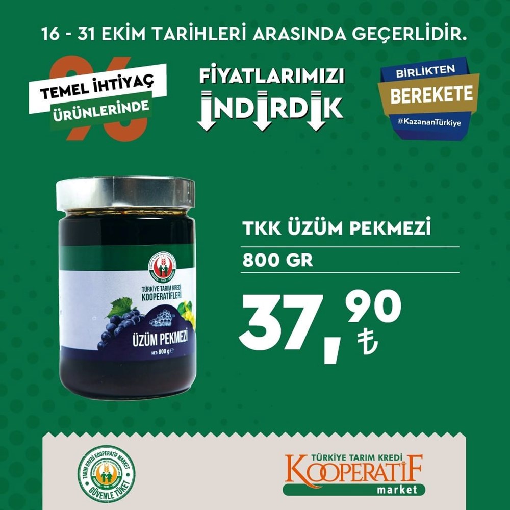 Tarım Kredi Kooperatif Market temel ihtiyaç ürünlerinde büyük indirimler (17-31 Ekim güncel indirimli ürünler kataloğu) - 28