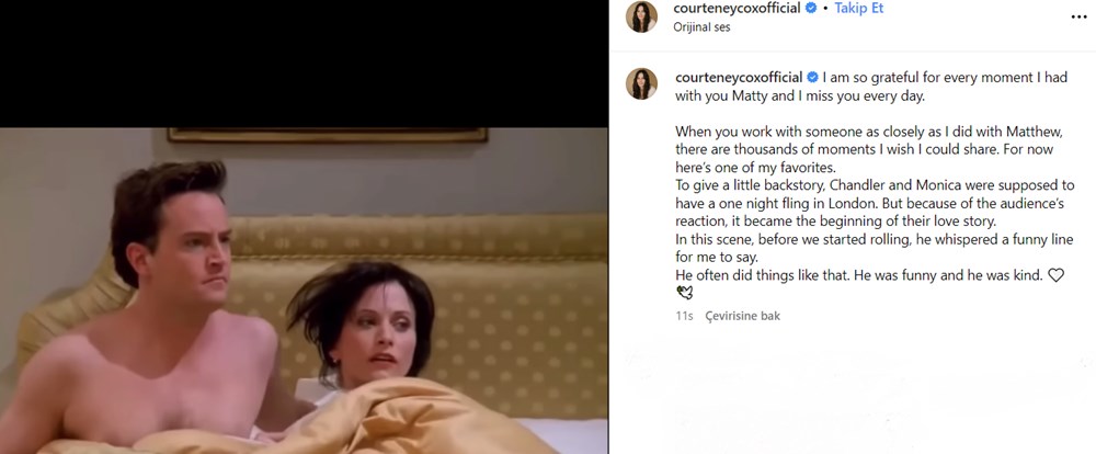 Matthew Perry'nin ölümünün ardından Friends yıldızlarından duygusal paylaşım - 4