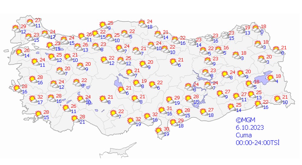 17 il için sarı ve turuncu kodlu uyarı (Bugün hava nasıl olacak?) - 14