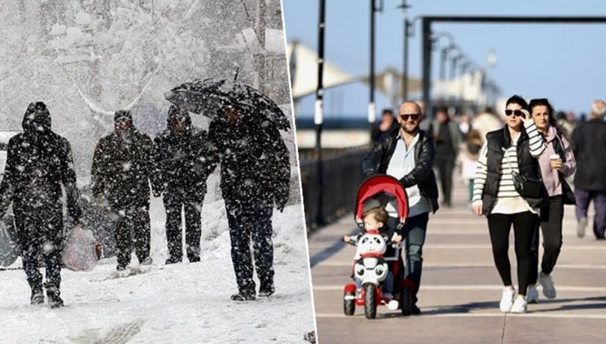 Önce kar sonra bahar! Meteoroloji gün gün açıkladı Önce kar sonra bahar! Meteoroloji gün gün açıkladı
