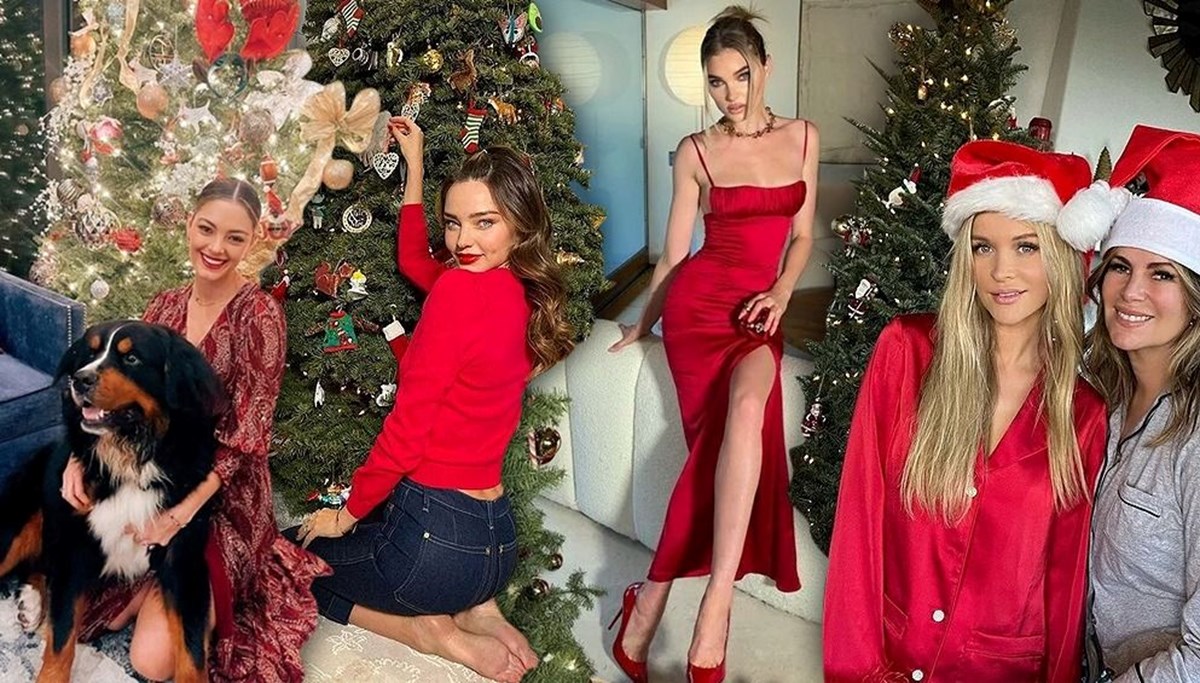 Ünlü isimlerin Noel ve yılbaşı ağacı paylaşımları