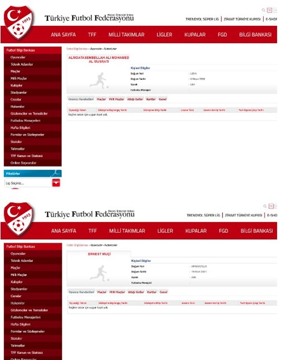 Beşiktaş, Musrati ve Muci'yi TFF'ye bildirdi - 1