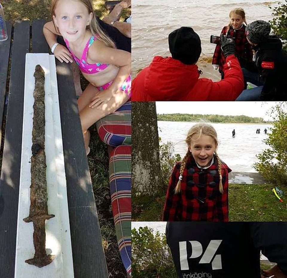 8 yaşındaki çocuk şans eseri bin yıllık kılıç buldu - 1
