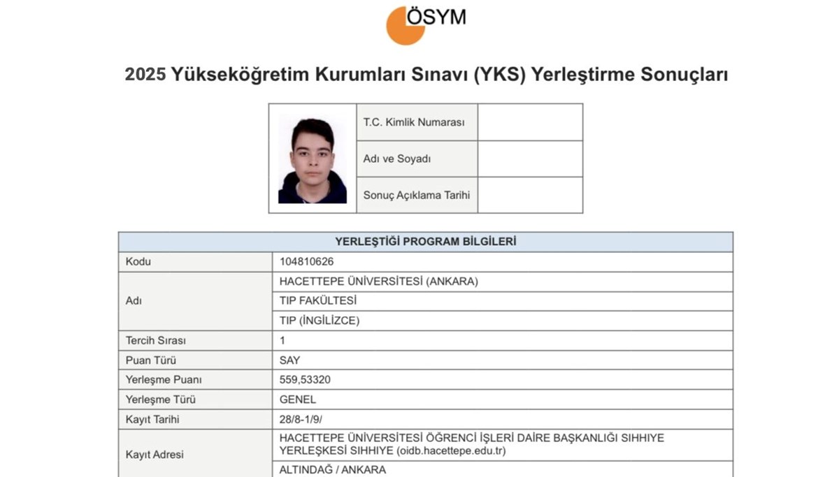 YKS tercih sonuçları sorgulama ekranı 2025: Üniversite tercih sonuçları için beklenen tarih
