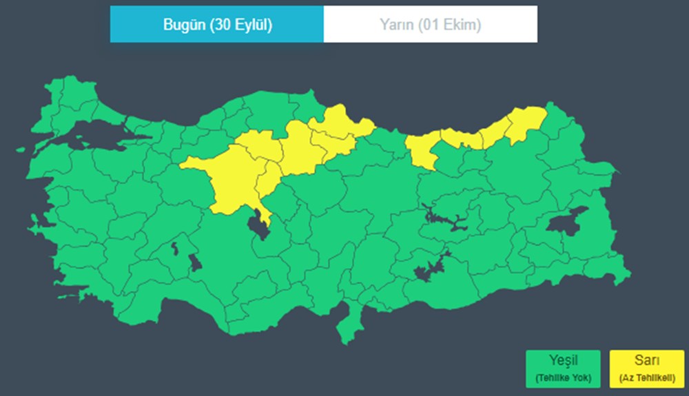 Hava sıcaklığı düşmeye devam edecek: Doğu Karadeniz için kuvvetli yağış uyarısı - 3