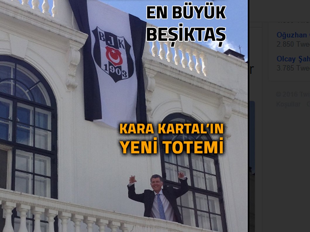 Ingiliz Buyukelciligi Ne Dev Besiktas Bayragi Ntv