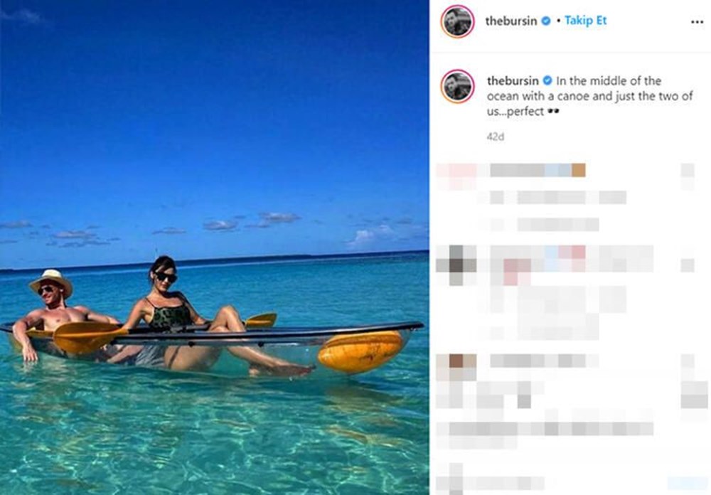Hande Erçel ve Kerem Bürsin'den Maldivler tatili fotoğrafları - 5