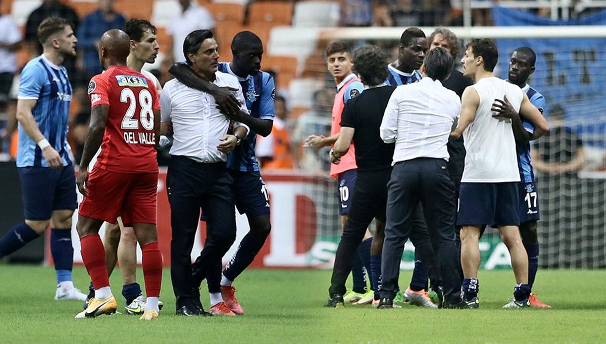Maç sonu gerginlik: Vincenzo Montella, Mario Balotelli'nin üzerine yürüdü Maç sonu gerginlik: Vincenzo Montella, Mario Balotelli'nin üzerine yürüdü