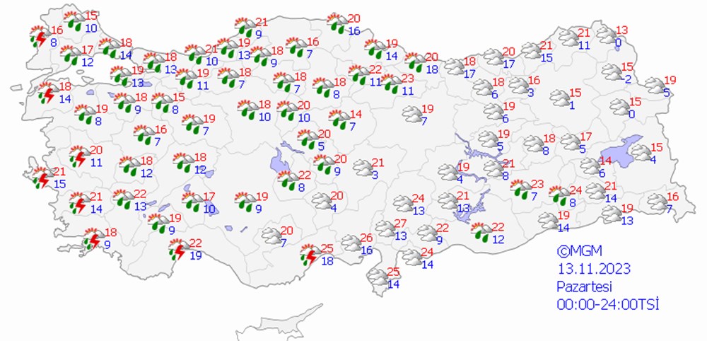 Önce yağmur sonra soğuk hava! Meteoroloji'den İstanbul, İzmir ve 11 il için uyarı - 11