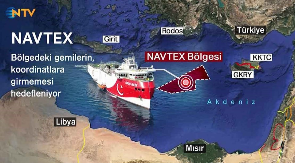 Oruç Reis gemisi Akdeniz'de (Yeni Navtex ilan edildi) - 1