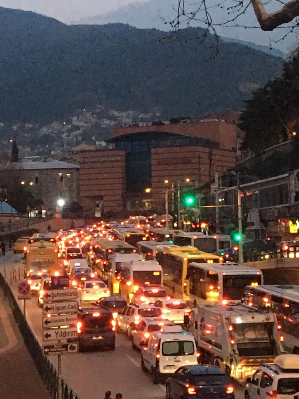 Bursa'da dün akşam