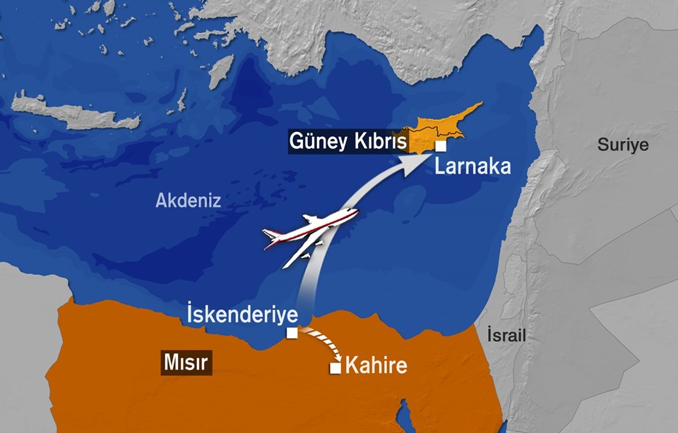 Mısır uçağı Kıbrıs Rum kesimine kaçırıldı (Hava korsanı yakalandı) - 2