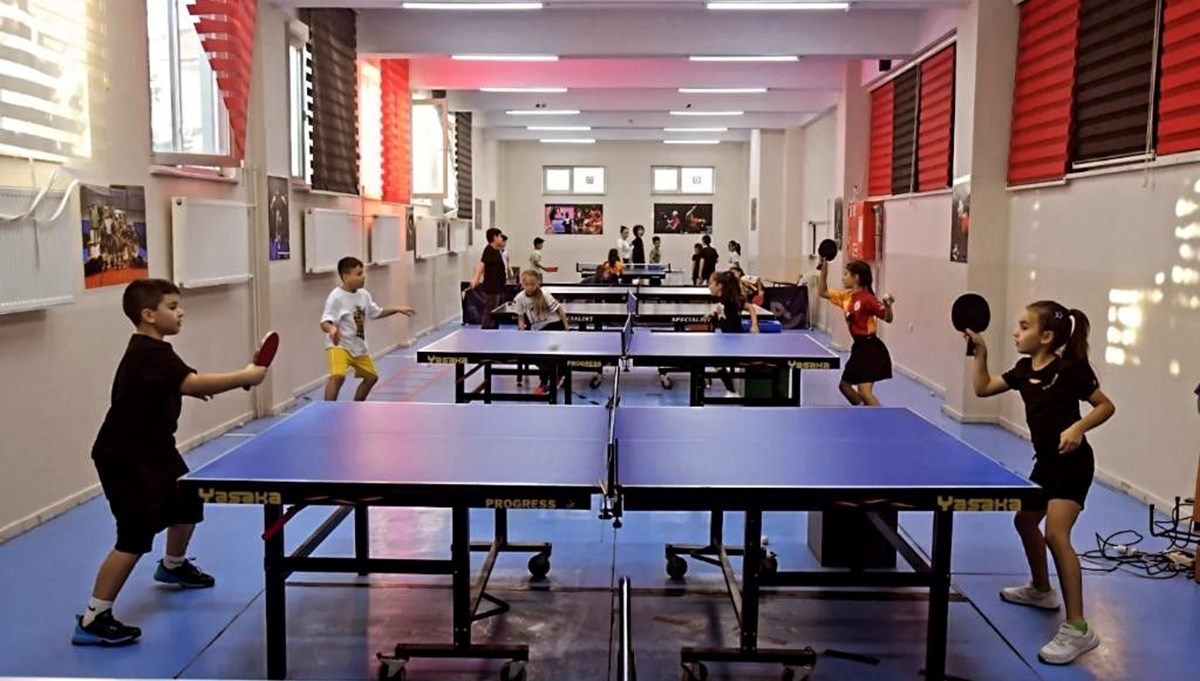 GSB Okulları'nda masa tenisi çalışmaları devam ediyor