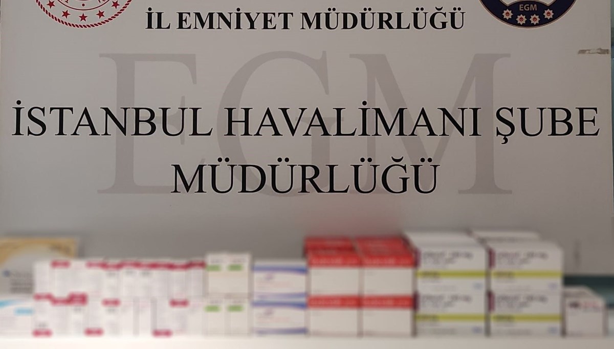 Havalimanında ilaç operasyonu