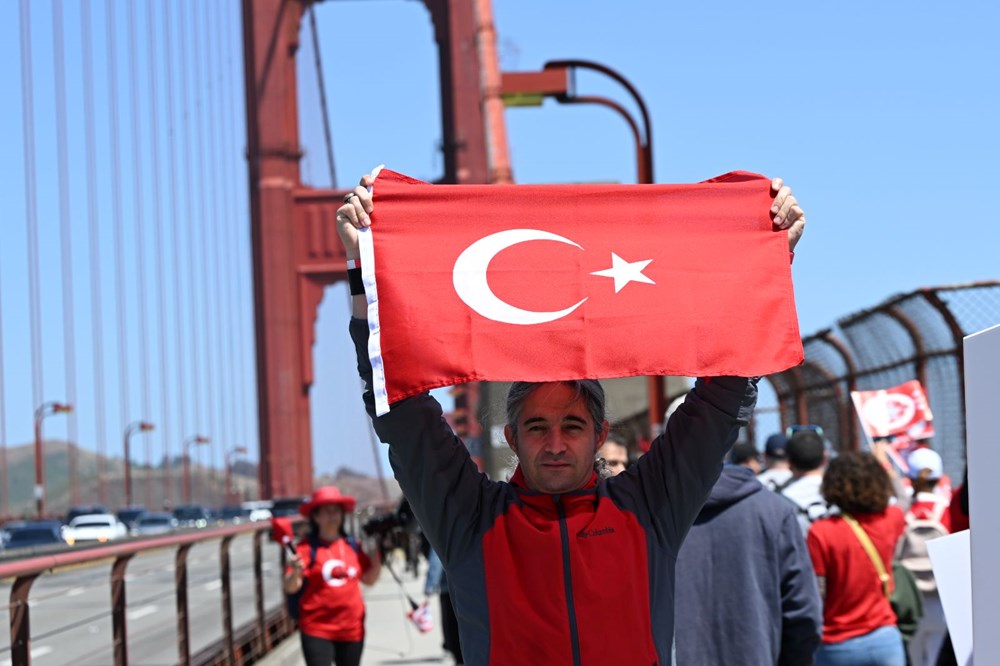 Golden Gate Köprüsü'nde 19 Mayıs coşkusu - 2