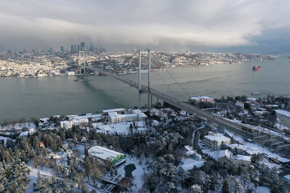 İstanbul'dan kartpostallık kar manzaraları - 21