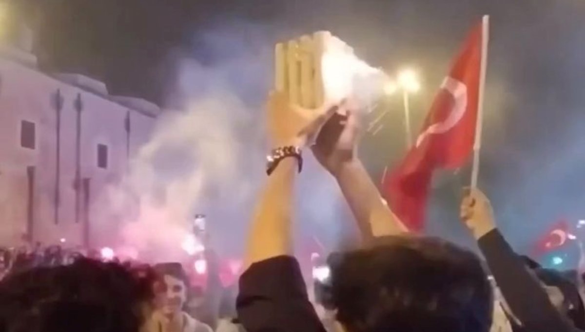 Seçim kutlamalarında havai fişek kazası Seçim kutlamalarında havai fişek kazası