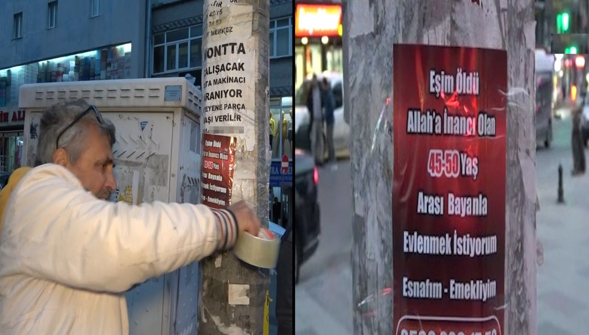 Hayalindeki eşi afişle arıyor: Bulana kadar devam edeceğim