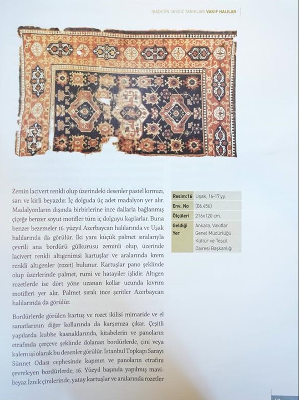 Uşak halısı yeniden ait olduğu topraklarda - 1