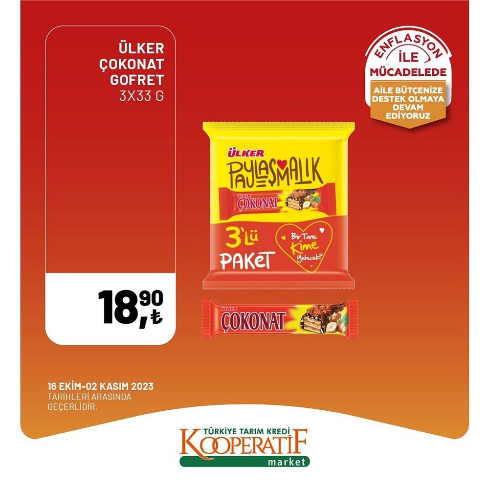 İNDİRİM BUGÜN BAŞLADI! Tarım Kredi Kooperatifi Market İndirim Kataloğu | Siirt Olay Haber Tarım Kredi Kooperatif Market ekim ayına özel yeni indirimli ürünler listesi: Yüzde 50 indirim bugün başlıyor (16 Ekim-2 Kasım 2023 Tarım Kredi Market indirimleri) - 23