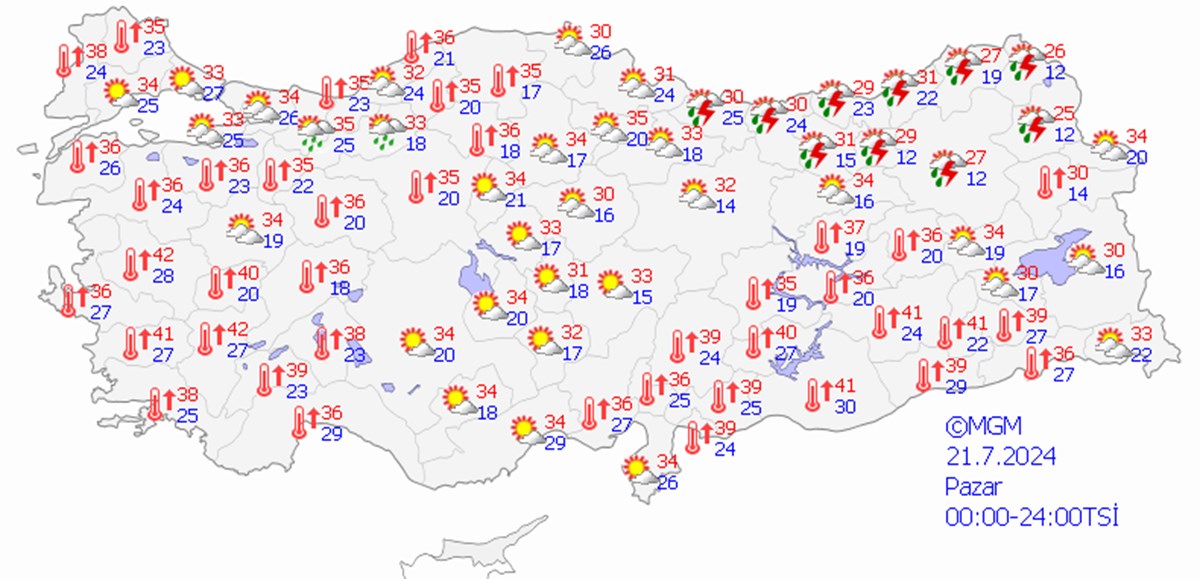 Meteoroloji'den saat vererek uyardı! Sağanak yağış uyarısı 17 kente yükseldi