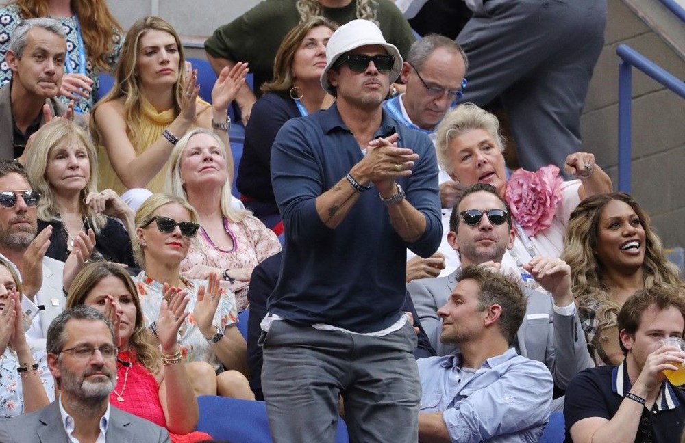 Brad Pitt ve Bradley Cooper tenis maçında - 4