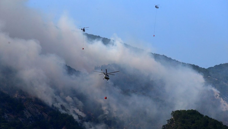 Kazdağları'nda orman yangını