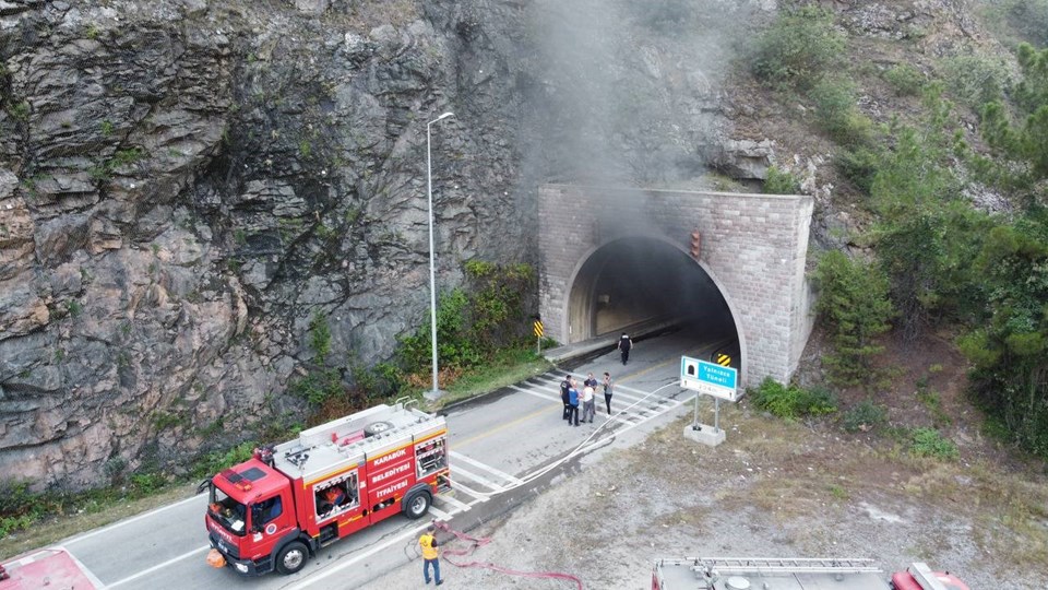 Karabük'teki tünelde tanker yangını - 2